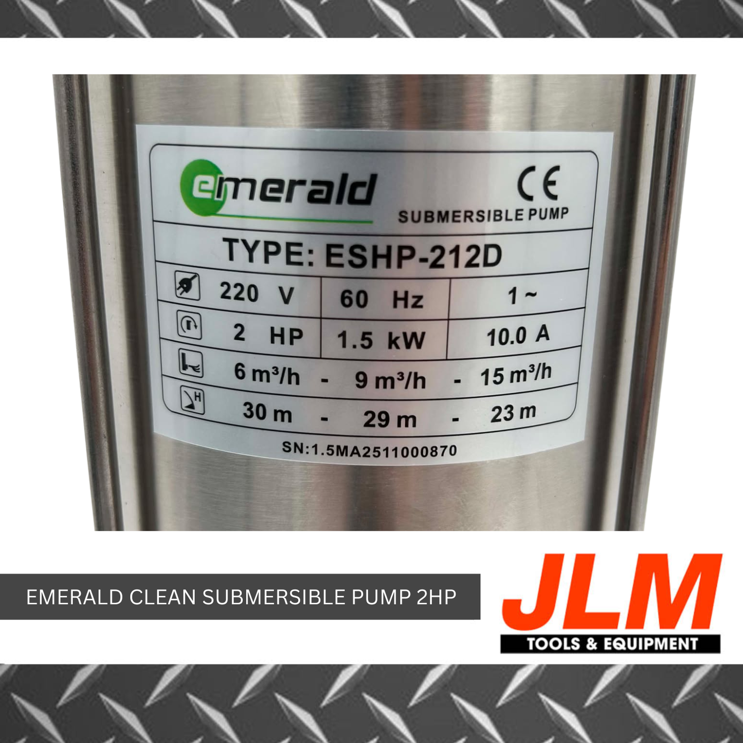 Emerald High Head Submersible Pump 2HP