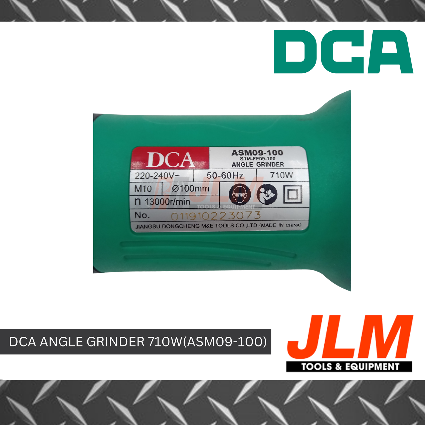 DCA ANGLE GRINDER ASM09-100S (800W)