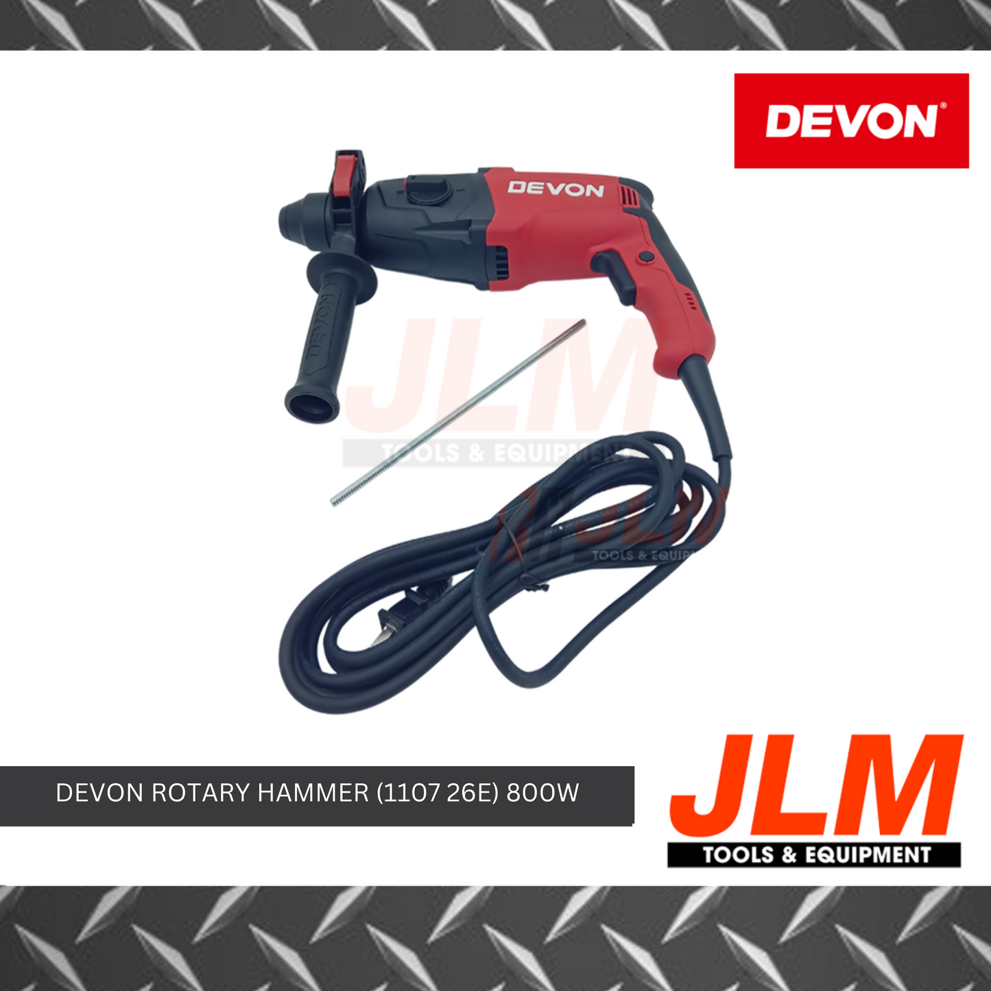 DEVON 26MM ROTARY HAMMER 1107-26E (800W)