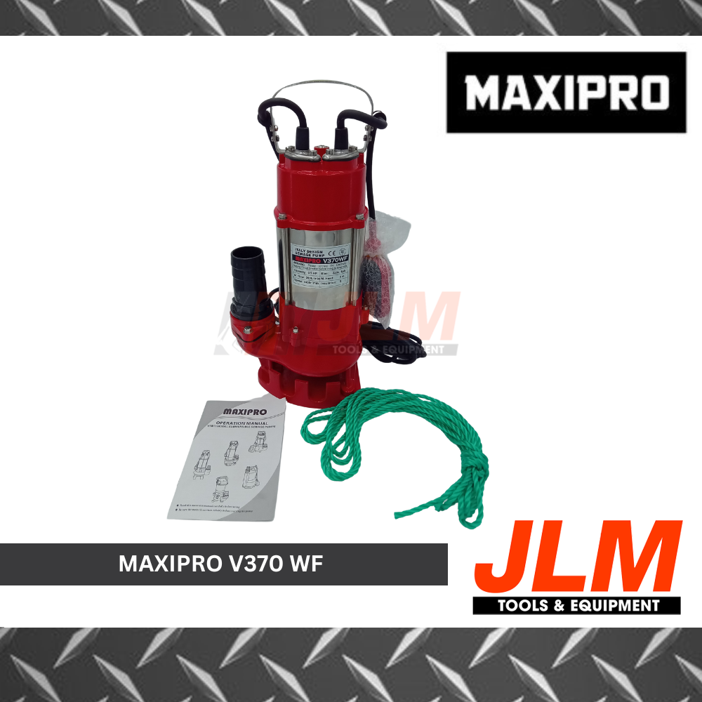 MAXIPRO SUBMERSIBLE SEWAGE PUMP W/ FLOAT SWITCH V370WF (1/2HP)