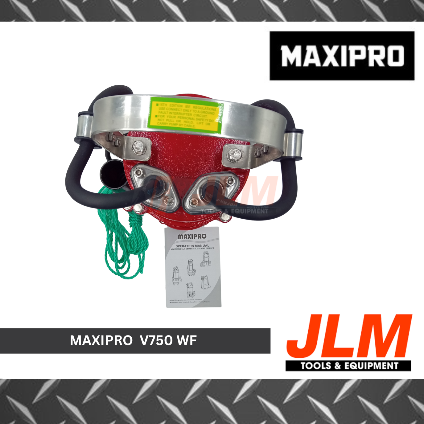 MAXIPRO SUBMERSIBLE SEWAGE PUMP WITH FLOAT SWITCH V750WF (1HP)