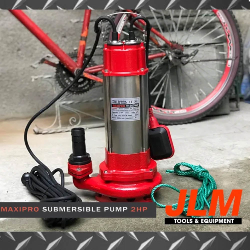 MAXIPRO SUBMERSIBLE SEWAGE PUMP WITH FLOAT SWITCH V1500WF (2HP)