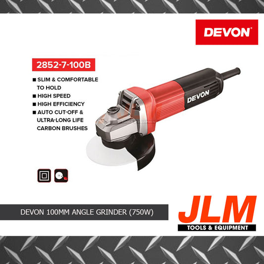DEVON 100MM ANGLE GRINDER BACK SWITCH 2827-7-100B (750W)