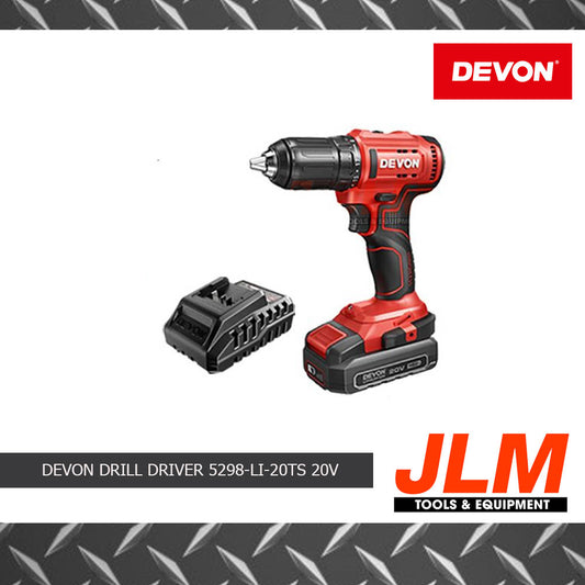 DEVON DRILL DRIVER 5298-LI-20TS (1PC 1.3A BATT) 13MM (20V)