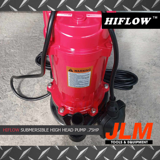 HIFLOW SUBMERSIBLE HIGH HEAD PUMP HF-QDX1.5-25-0.55FK (.75HP)