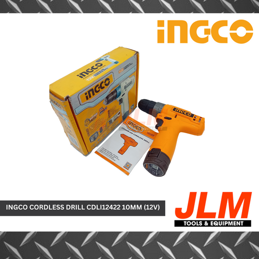 INGCO CORDLESS DRILL CDLI12422 10MM (12V)