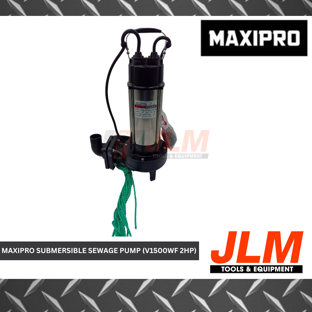 MAXIPRO SUBMERSIBLE SEWAGE PUMP WITH FLOAT SWITCH V1500WF (2HP)