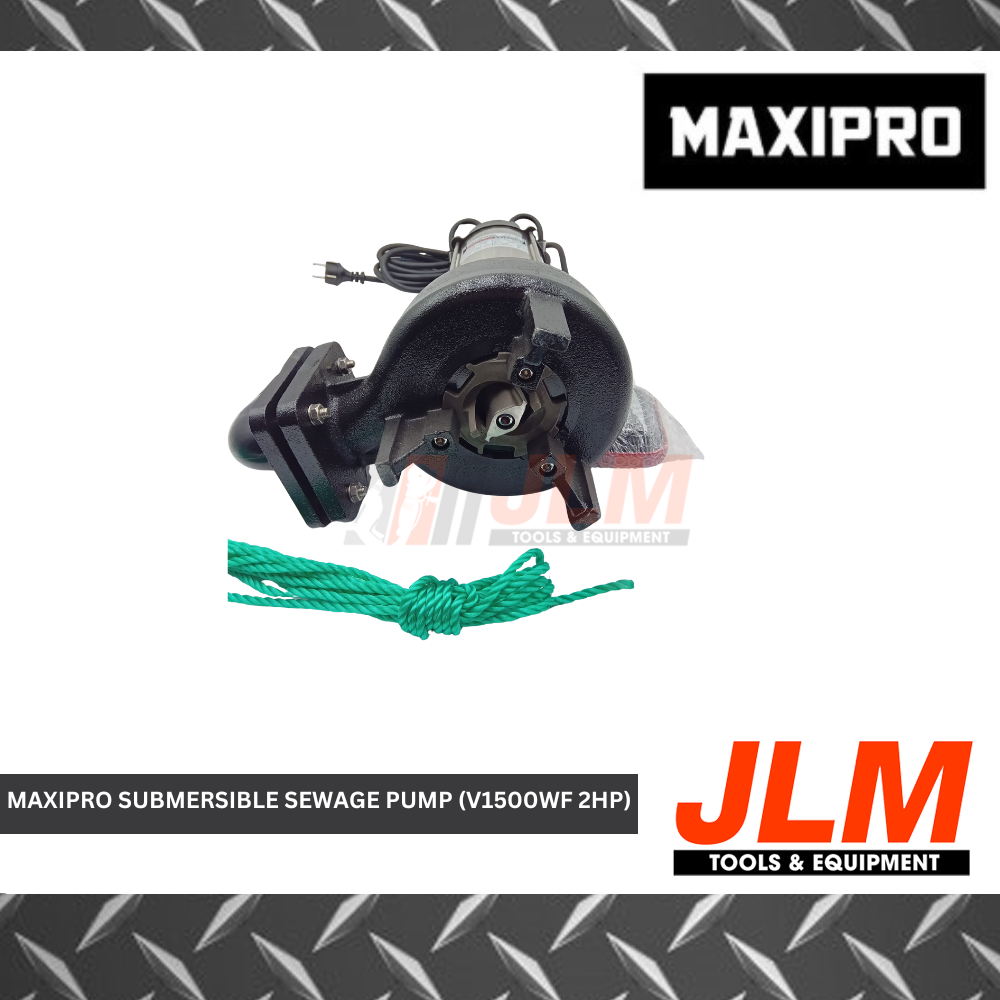 MAXIPRO SUBMERSIBLE SEWAGE PUMP WITH FLOAT SWITCH V1500WF (2HP)