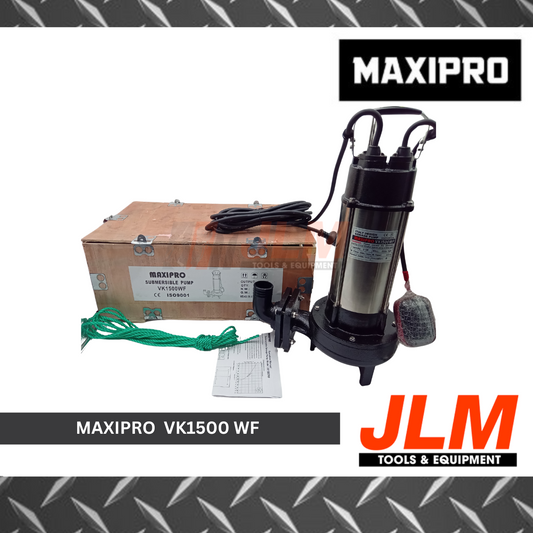 MAXIPRO SUBMERSIBLE SEWAGE PUMP W/ CUTTER WITH FLOAT SWITCH 220V VK1500WF (2HP)