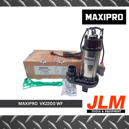 MAXIPRO SUBMERSIBLE SEWAGE PUMP W/ CUTTER WITH FLOAT SWITCH 220V VK2200WF (3HP)