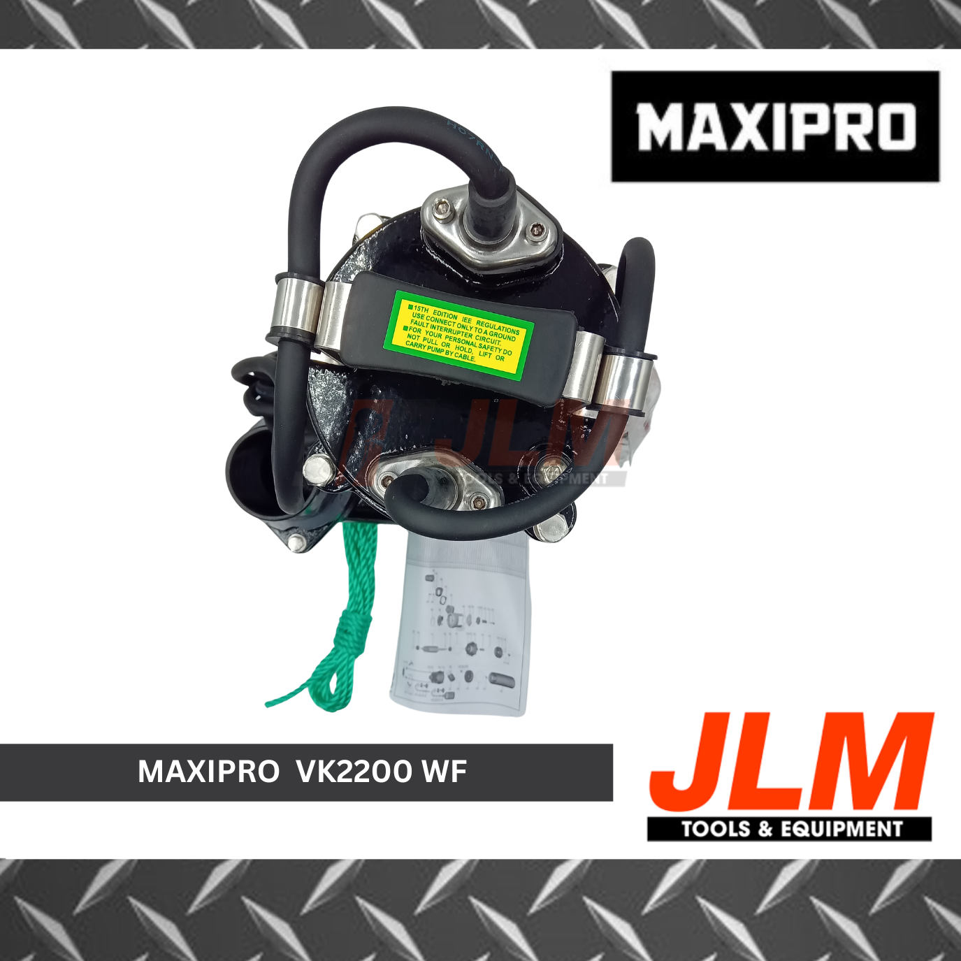 MAXIPRO SUBMERSIBLE SEWAGE PUMP W/ CUTTER WITH FLOAT SWITCH 220V VK2200WF (3HP)