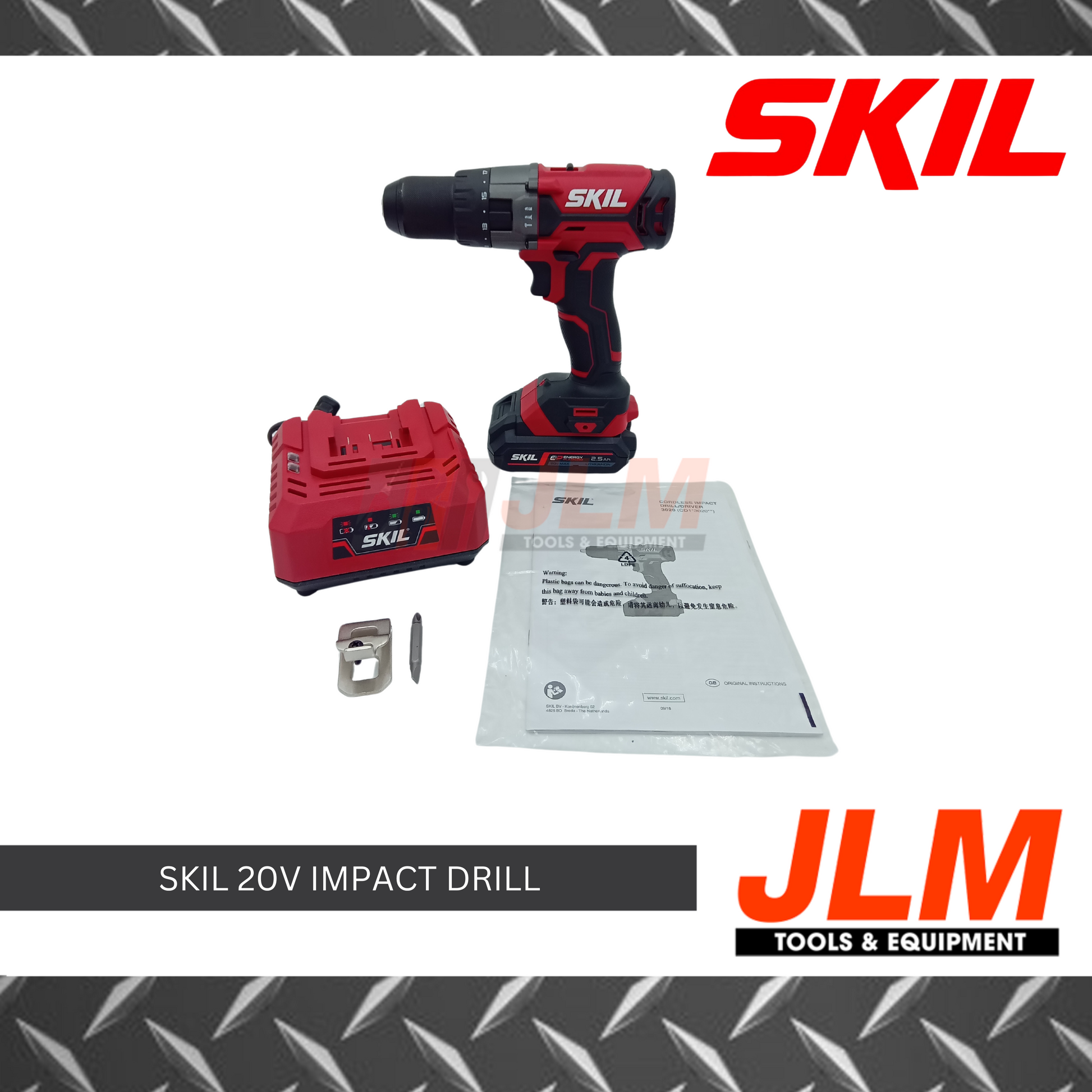 SKIL IMPACT DRILL/DRIVER MAX CD1E3020AA 3020 13MM (20V)
