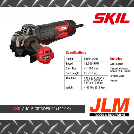 SKIL ANGLE GRINDER WITH PADDLE SWITCH AG1Z9132AB (850W)