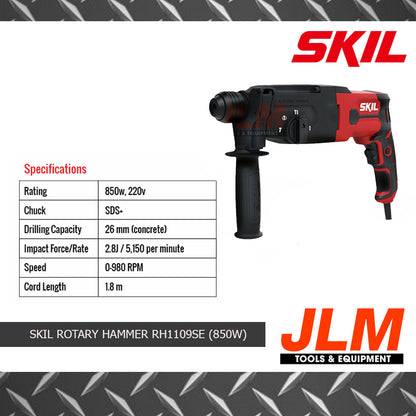 SKIL ROTARY HAMMER RH1109SE (850W)