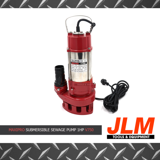 MAXIPRO SUBMERSIBLE SEWAGE PUMP WITHOUT FLOAT SWITCH V750 (1HP)