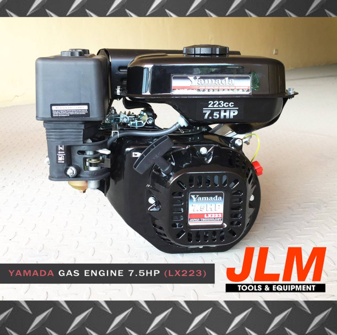 Yamada LX223 7.5HP Low Speed Gasoline Engine (Standard Type)