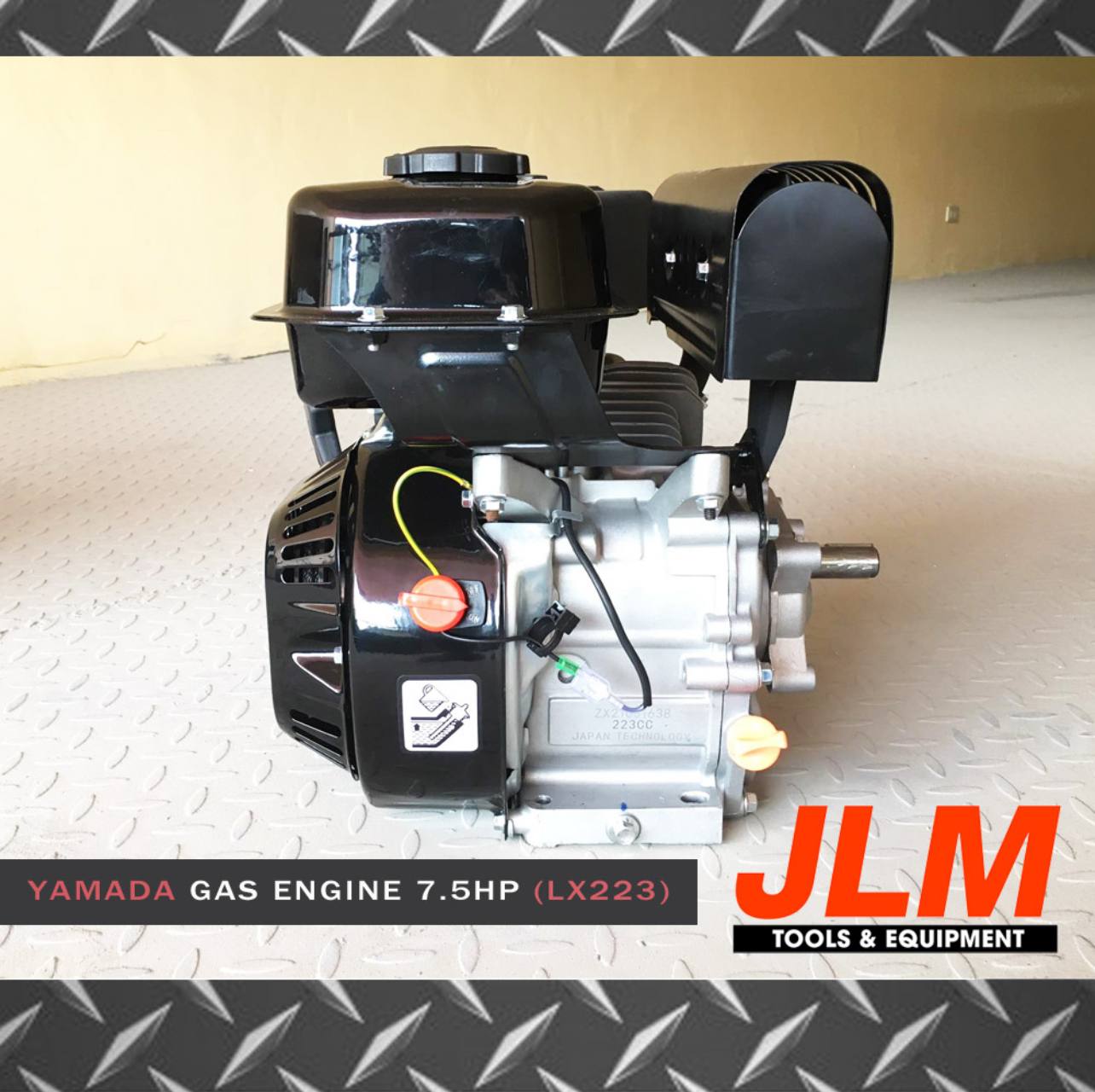 Yamada LX223 7.5HP Low Speed Gasoline Engine (Standard Type)