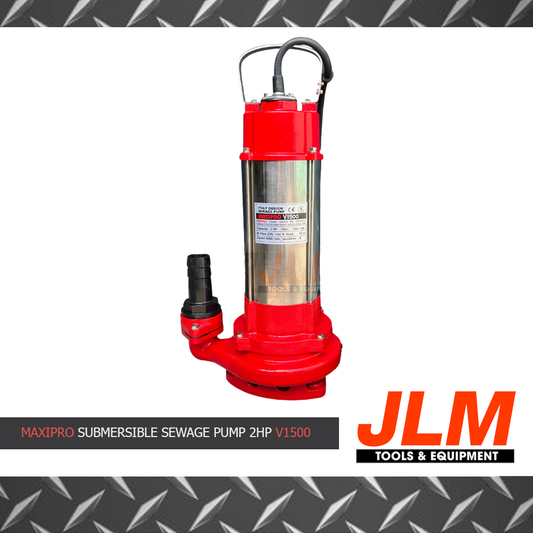 MAXIPRO SUBMERSIBLE SEWAGE PUMP WITHOUT FLOAT SWITCH V1500 (2HP)